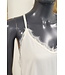 Top met kant "Viscose" off-white