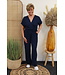 Jumpsuit "korte mouw" marine blauw