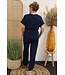 Jumpsuit "korte mouw" marine blauw