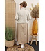 Glam Style Maxi rok "Met overslag" camel