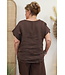 Blouse "Celine" linnen bruin