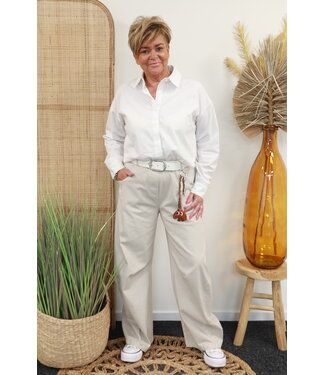 Jeans "Barrel Model" beige