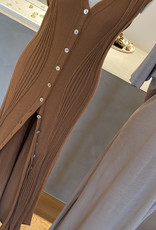 Re/Born Vittoria Knit Dress Camel