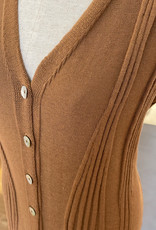 Re/Born Vittoria Knit Dress Camel
