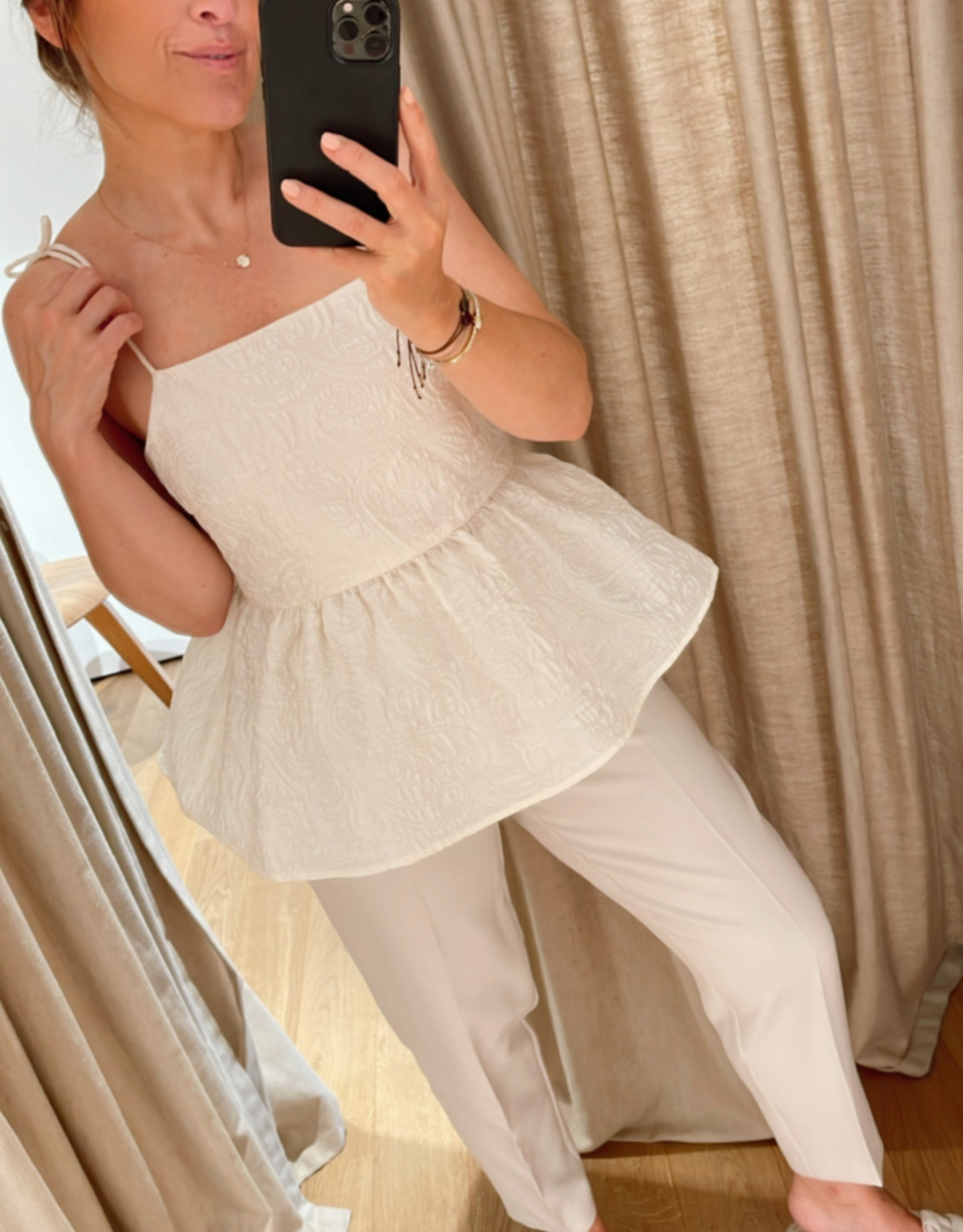 Bruuns Bazaar Magnolia Lara Top Off White
