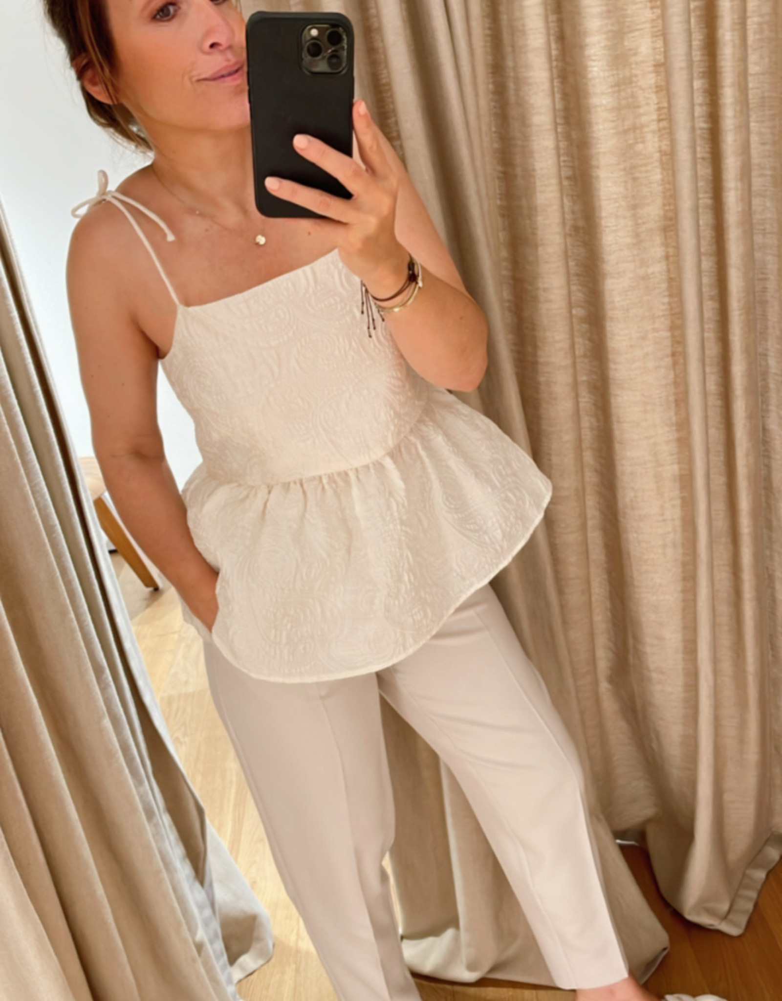 Bruuns Bazaar Magnolia Lara Top Off White