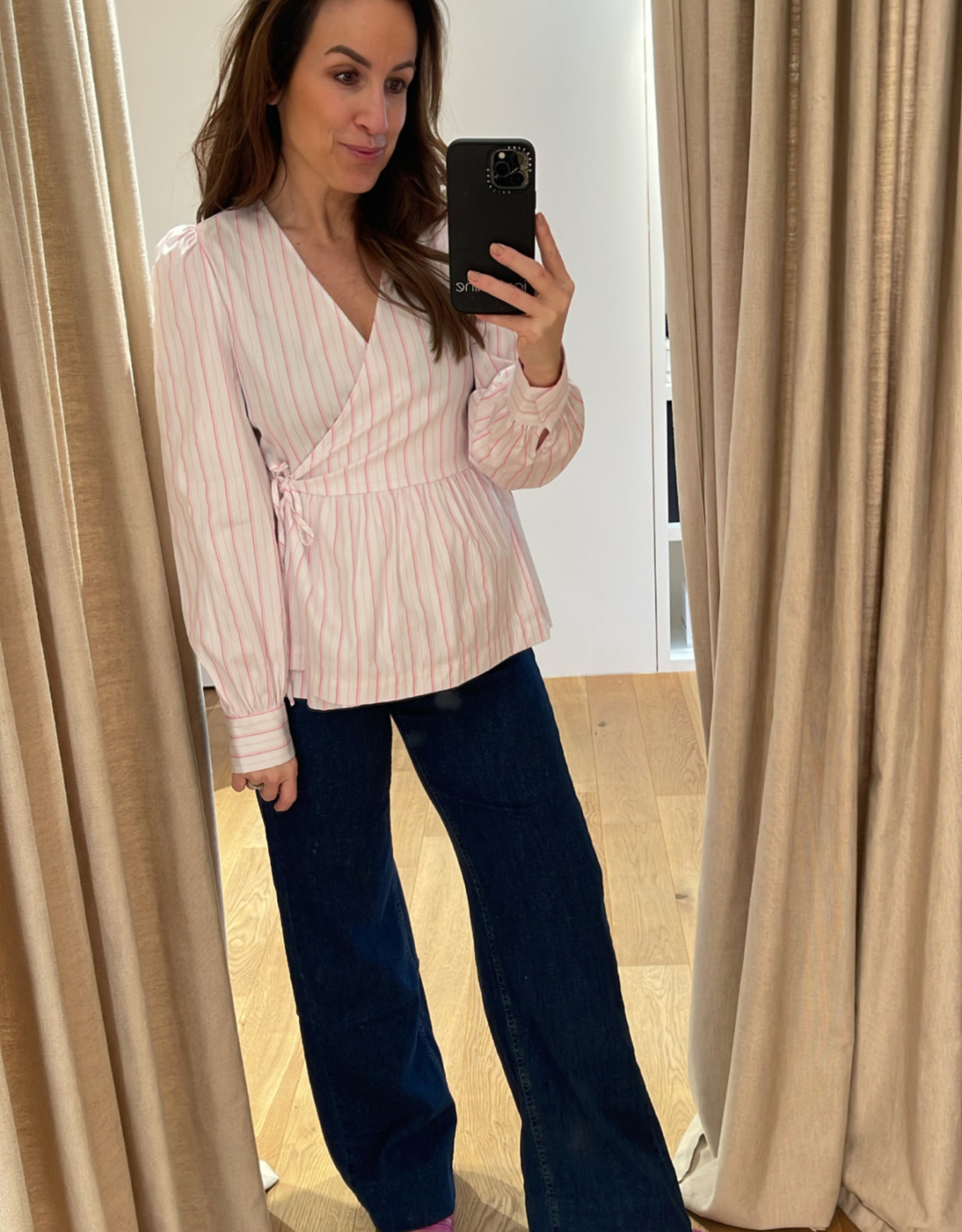 Levete Room Anastacia 2 Blouse White Pink