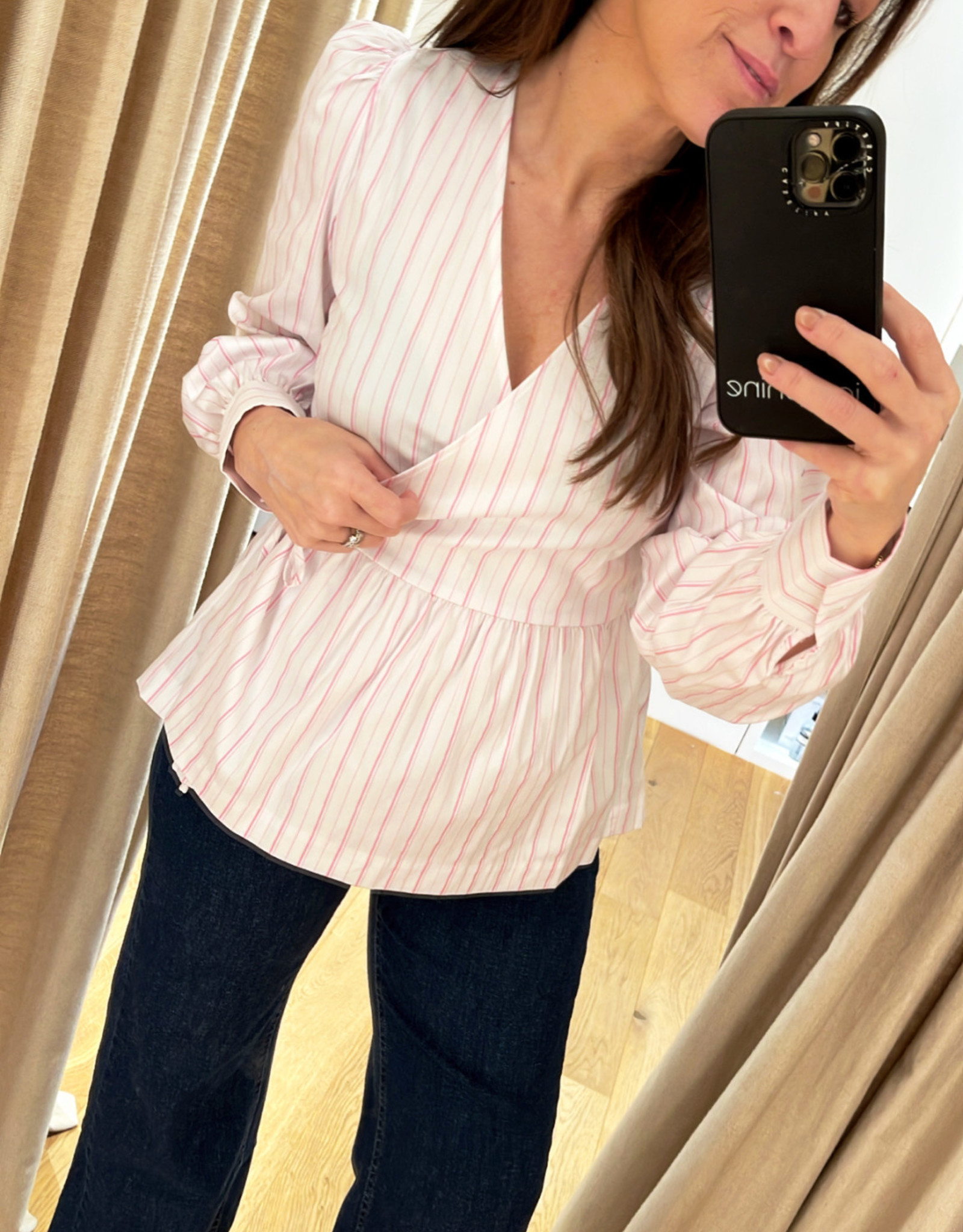 Levete Room Anastacia 2 Blouse White Pink