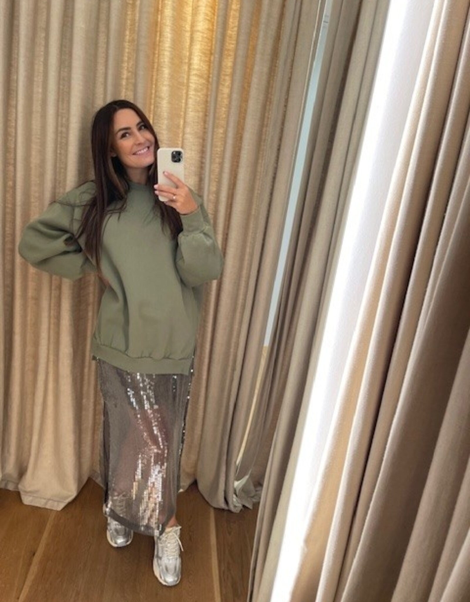 Second Female Posh Long skirt Grey