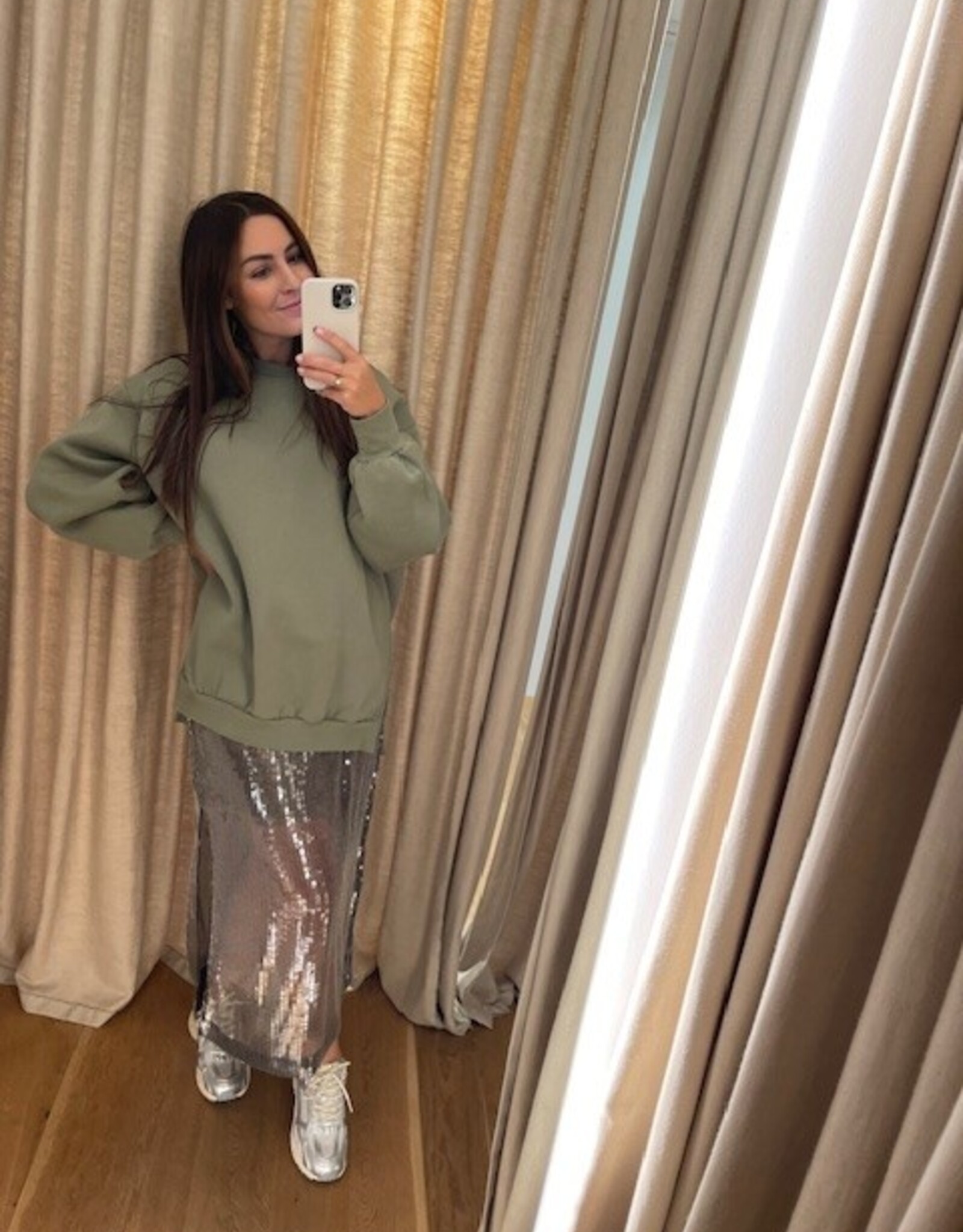 Second Female Posh Long skirt Grey