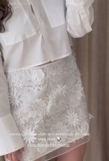 Designers Remix Anthene Skirt White Flowers