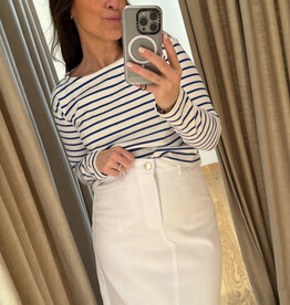 Designers Remix Stacy Blouse Blue Striped