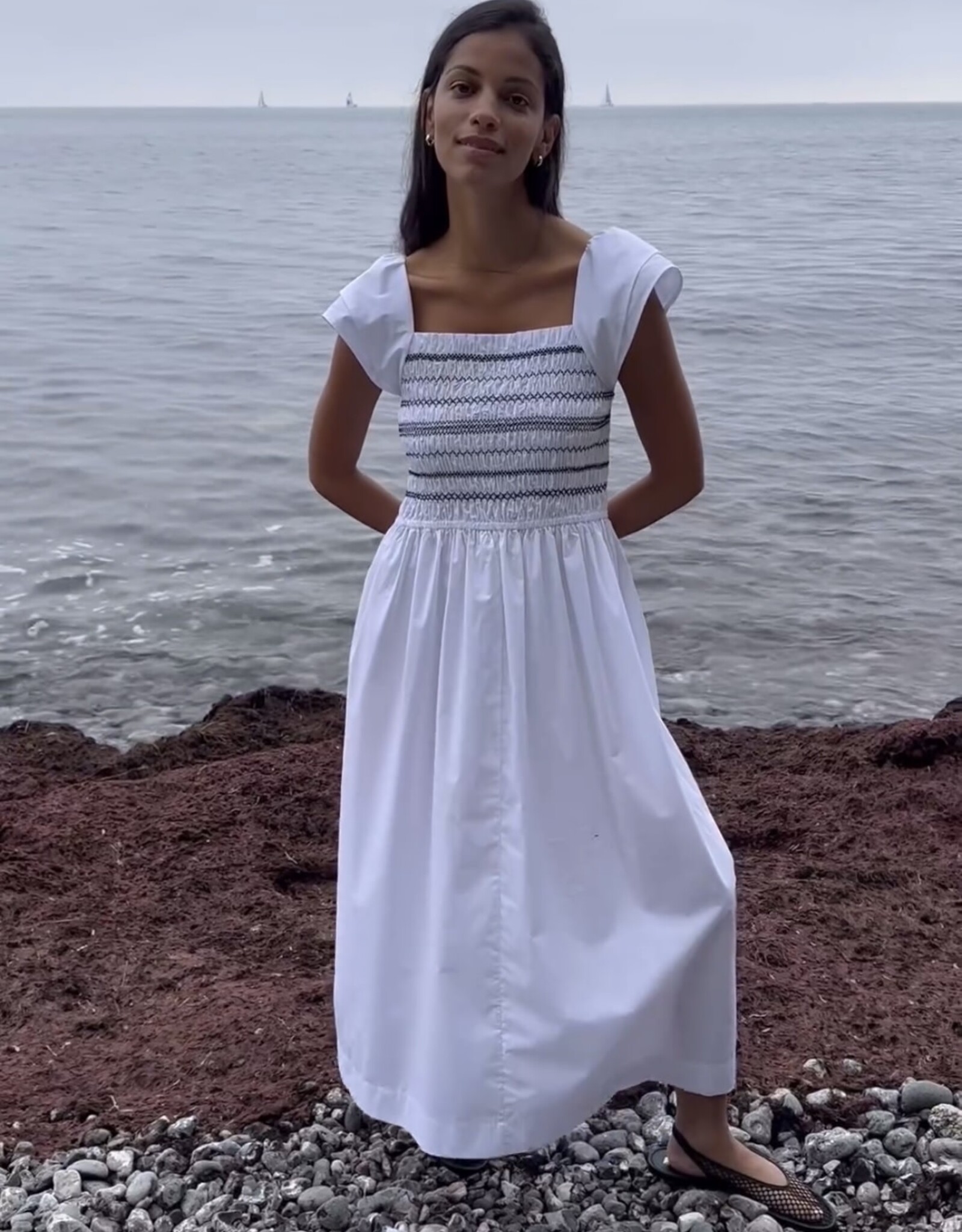 Levete Room Giovana 1 Dress White Black