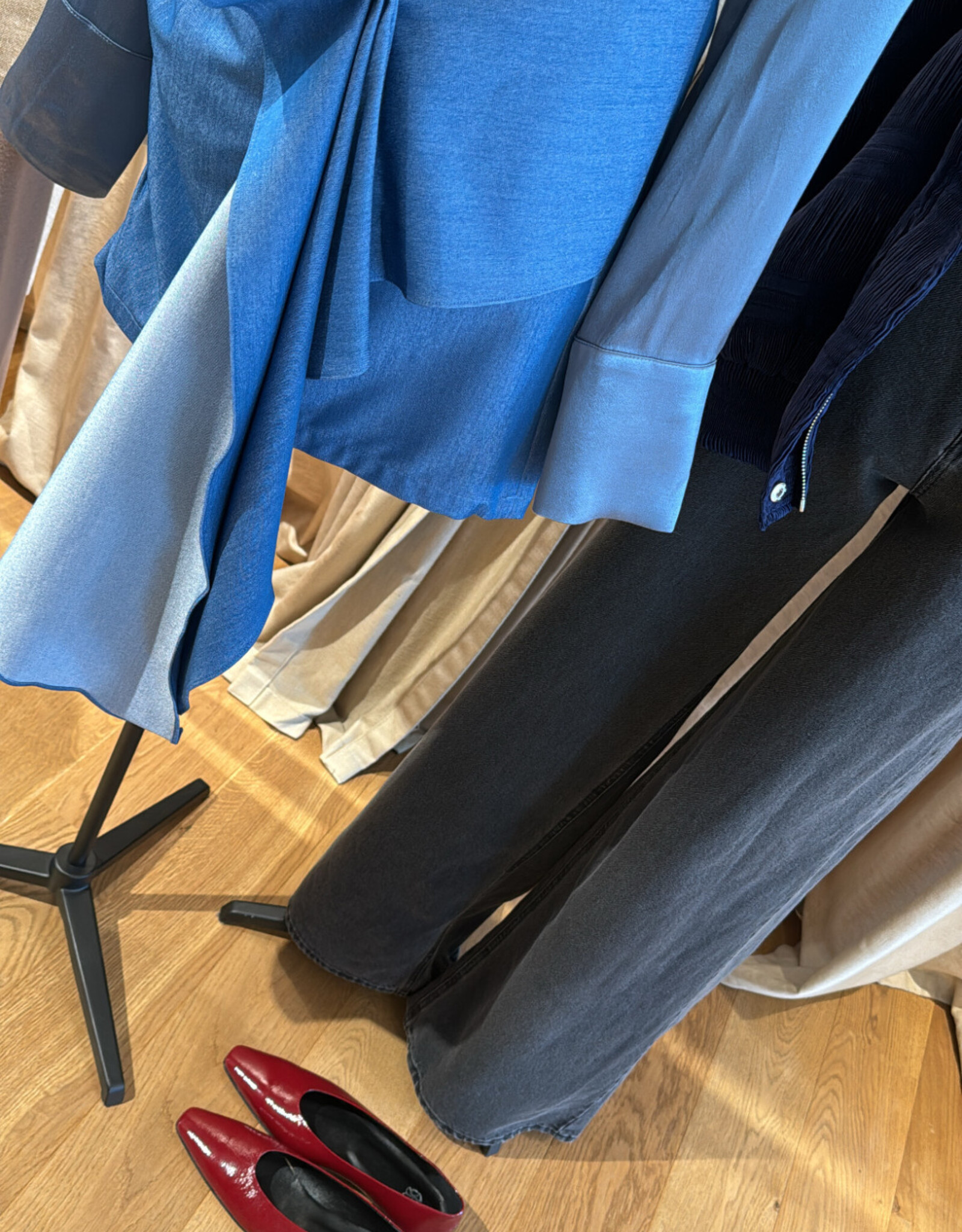 Iben Air Chambray Skirt Blue