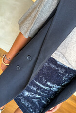 Iben Shine Skirt Velour Ashy Blue