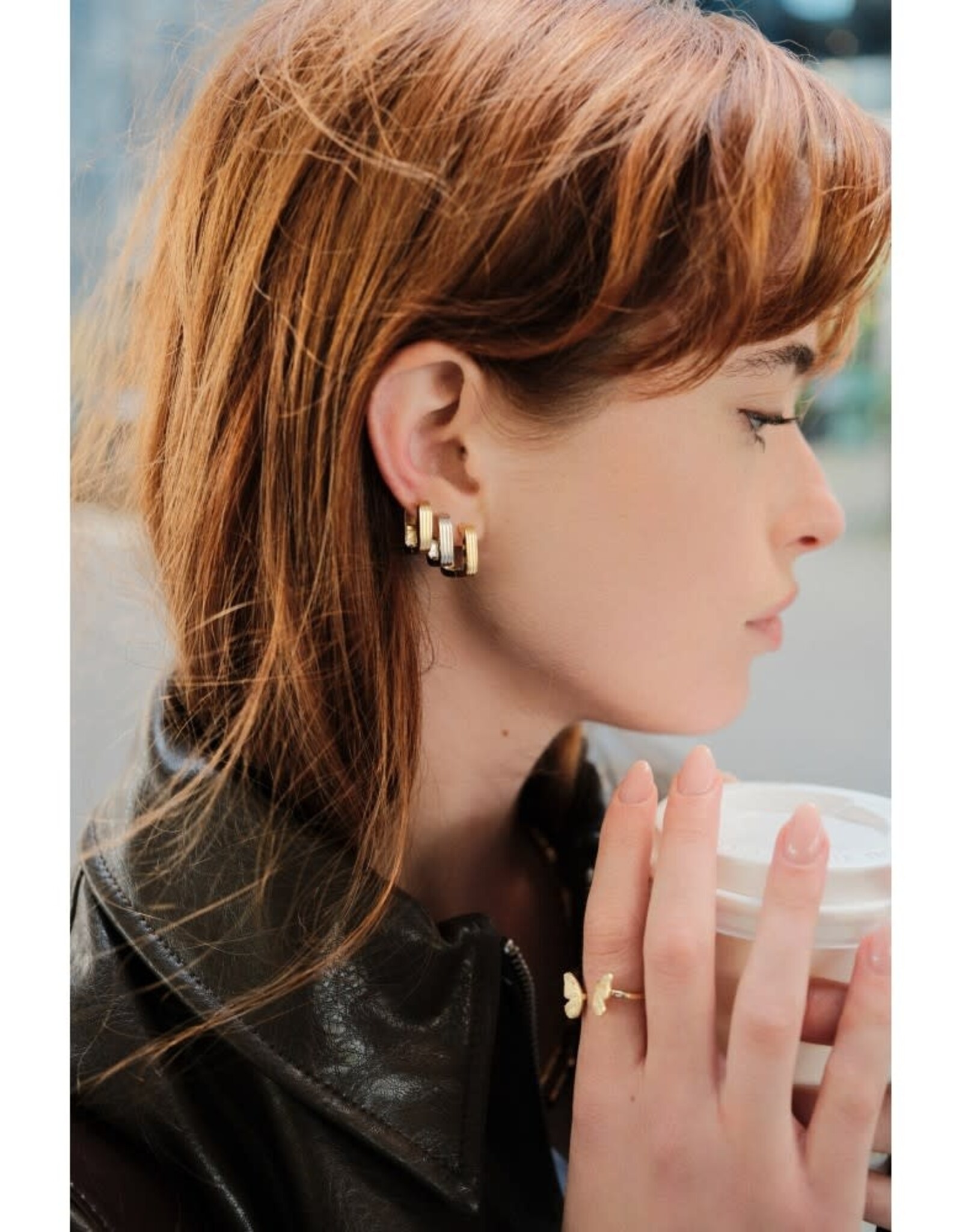 TamCode Leonie Earring Gold per stuk