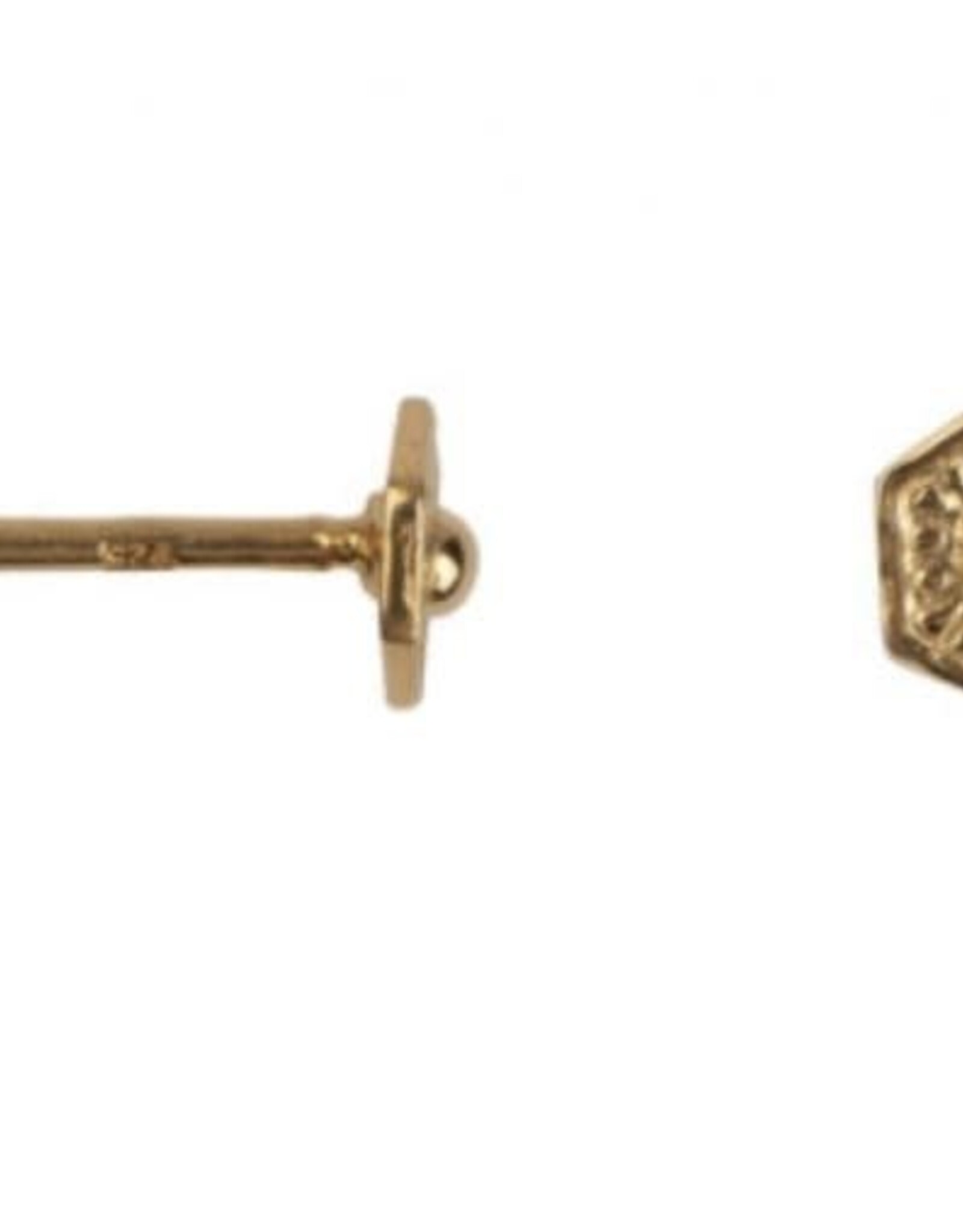 Betty Bogaers Antique Honeycomb Stud Earring per stuk
