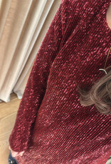 Stine Goya Short Dress Sequins Jersey Red