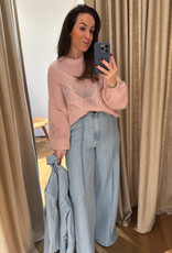 Gestuz Vella Wide Pants Light Blue Washed