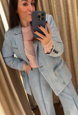 Gestuz Vella Blazer Light Blue Washed