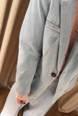 Gestuz Vella Blazer Light Blue Washed
