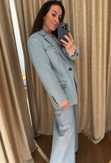 Gestuz Vella Blazer Light Blue Washed