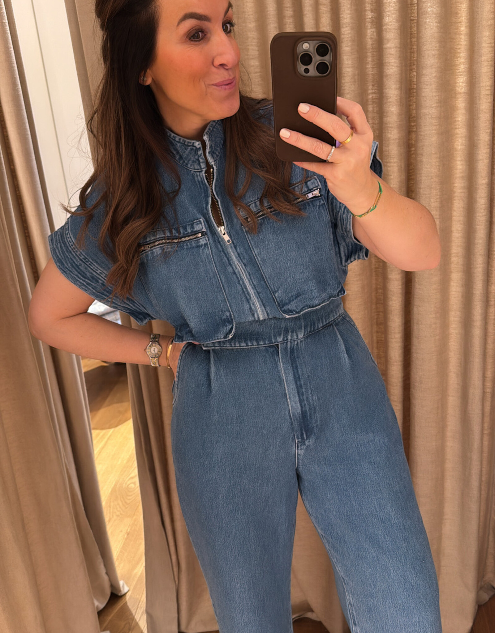 Chptr S Prowess Jumpsuit Blue Denim
