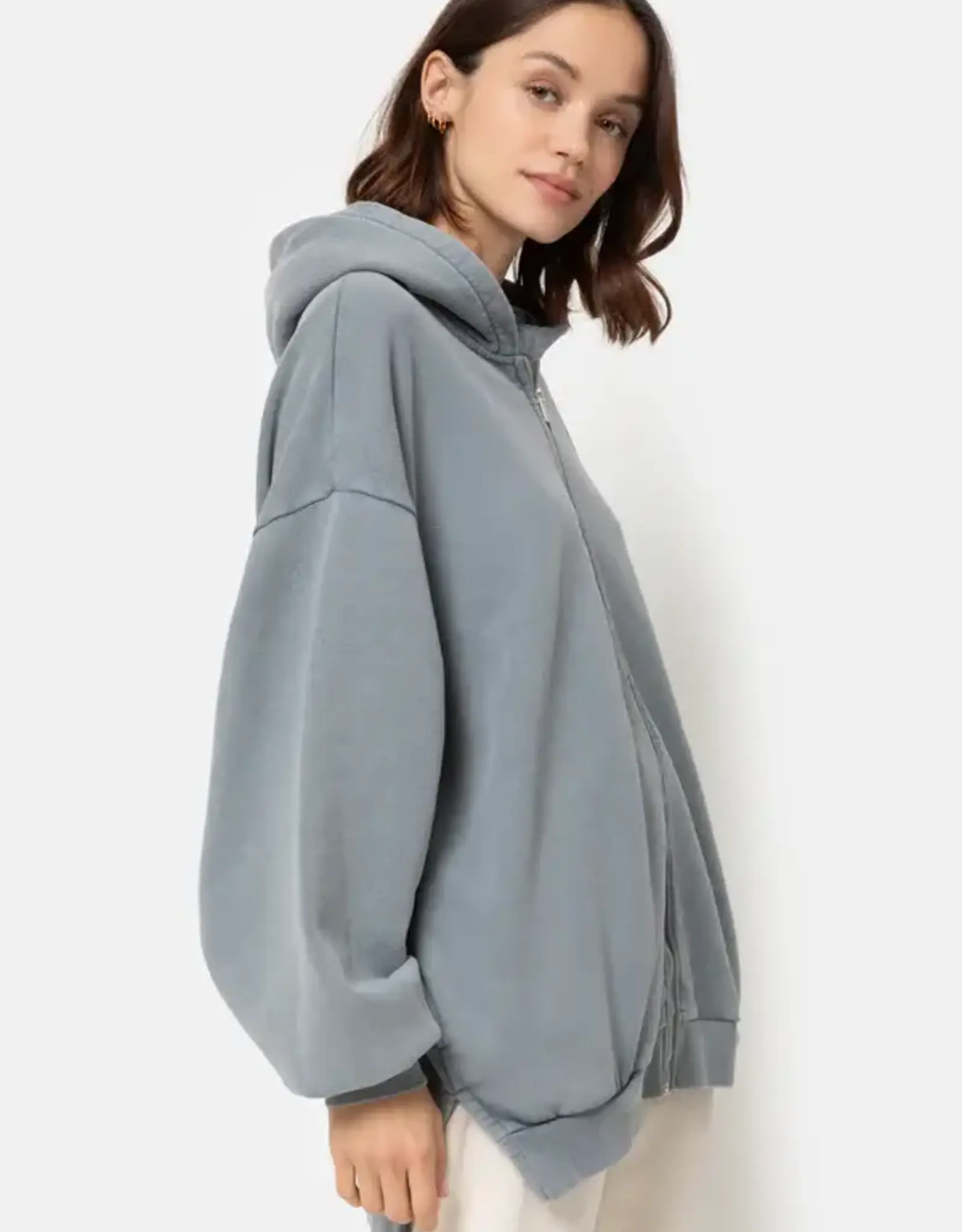 Âme Cooper Hoodie with zip Vintage Grey