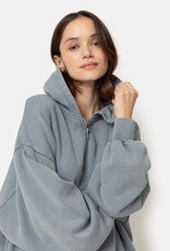Âme Cooper Hoodie with zip Vintage Grey