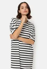 Âme Eva Dress Black Striped