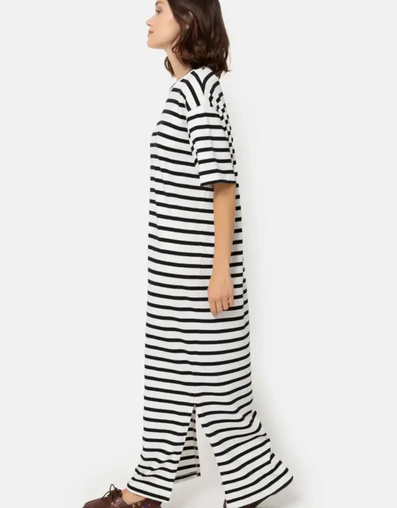Âme Eva Dress Black Striped