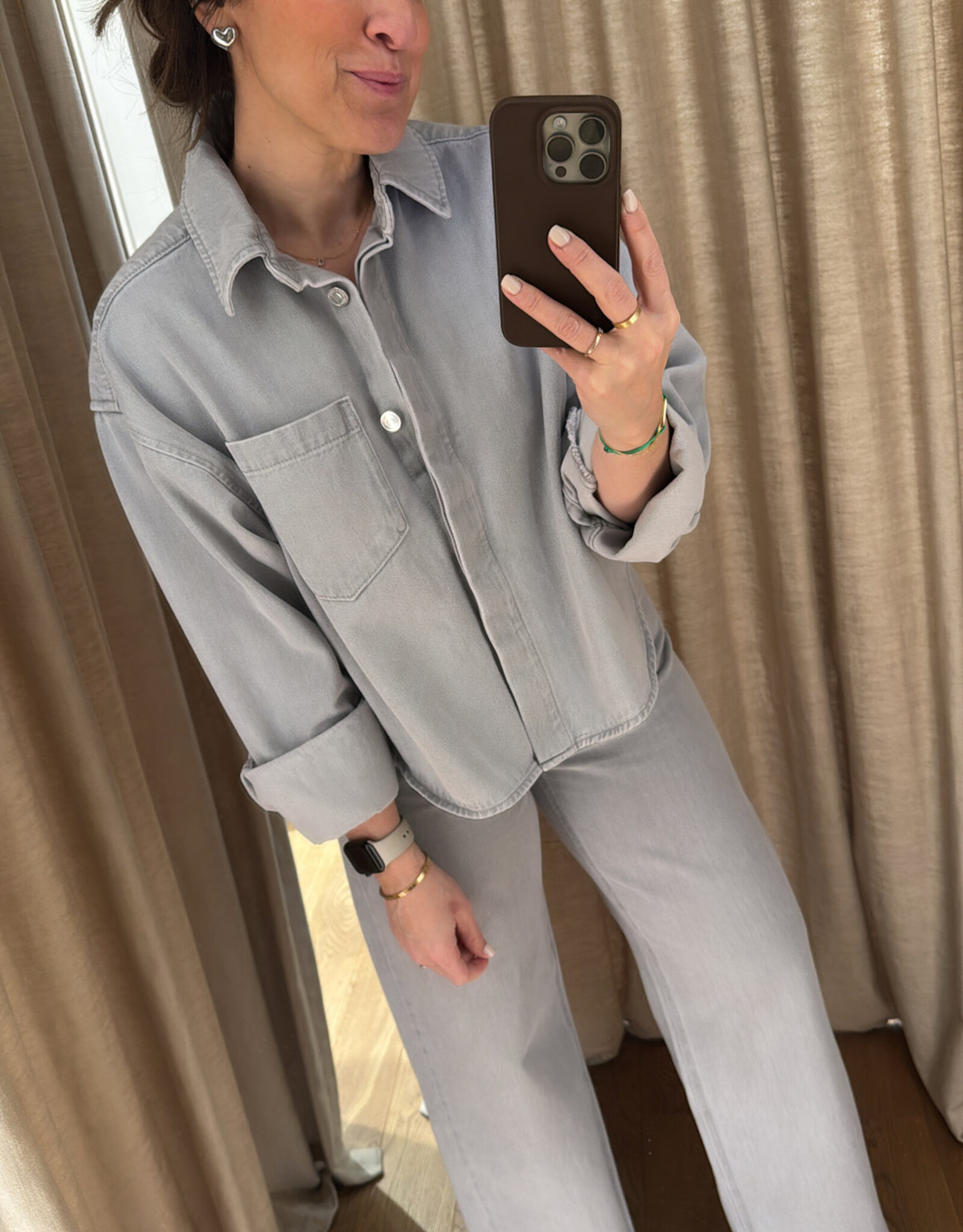 Second Female Denira Shirt Light Grey