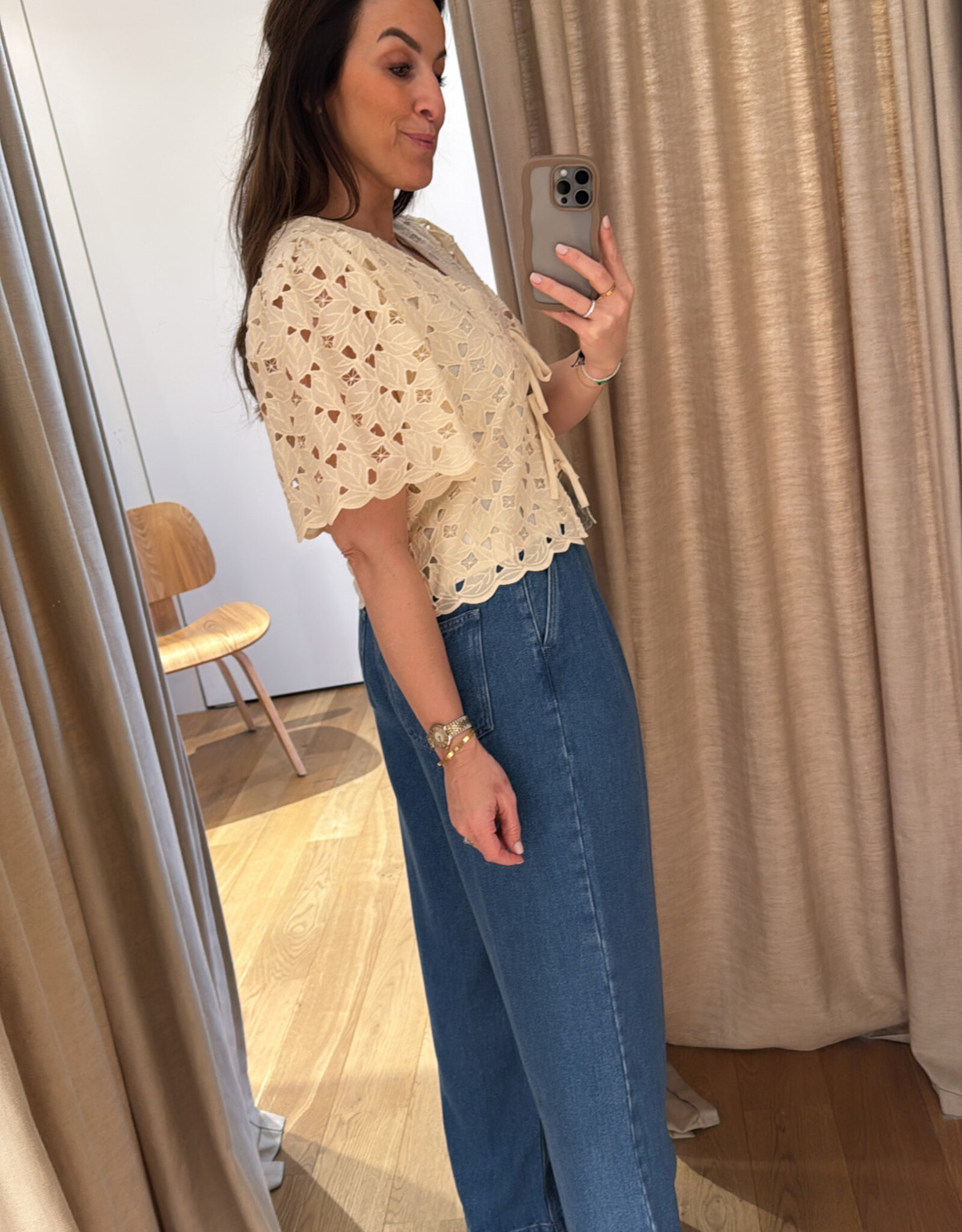 The New Society Atenea Blouse Macadamia