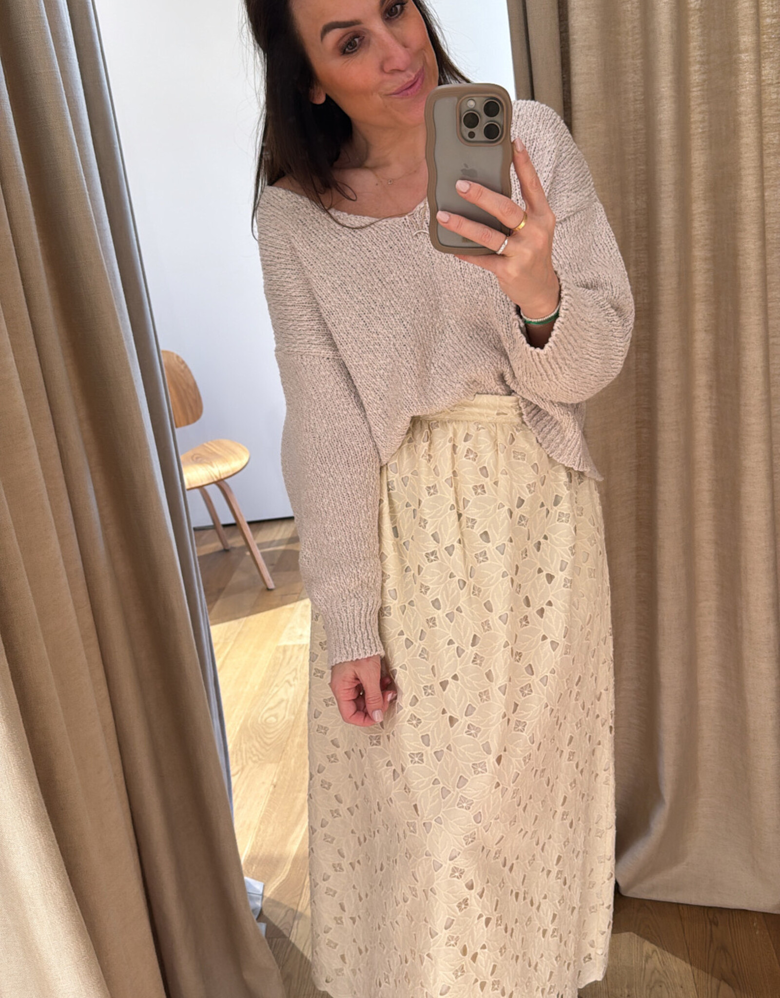 The New Society Atenea Skirt Macadamia