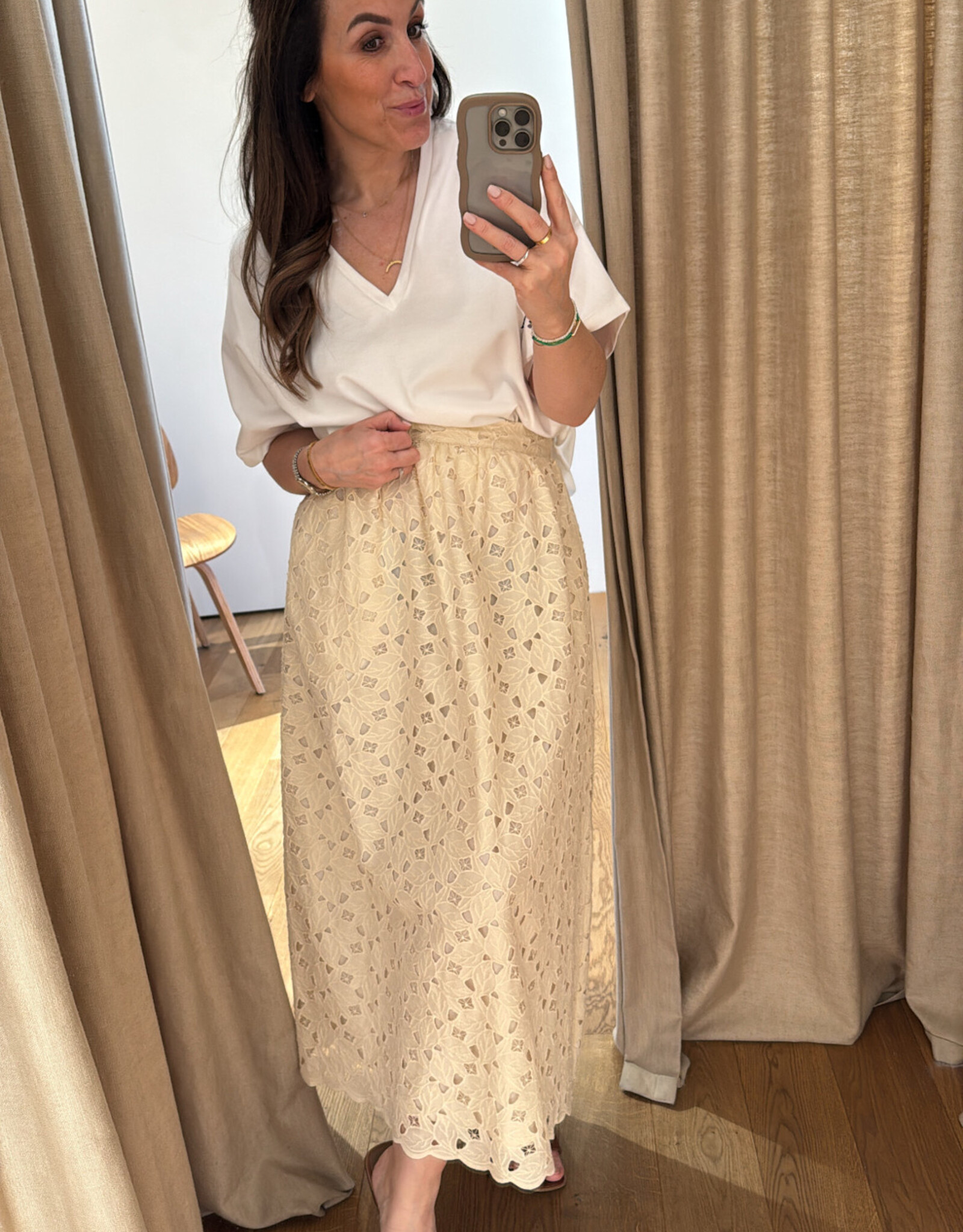The New Society Atenea Skirt Macadamia