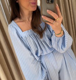 The New Society Symi Blouse Powderblue