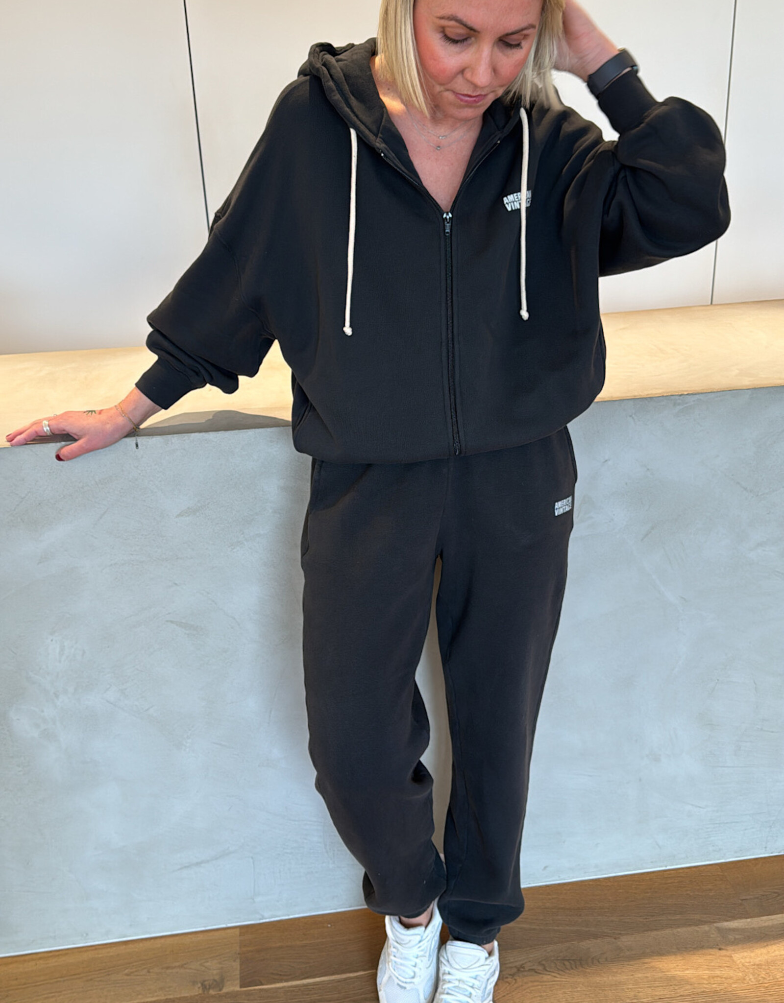 American Vintage Izubird Sweat Zip Capuche Reglis Vintage