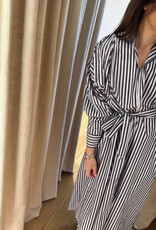Collectors Club Donnie Dress Wide Blue Stripes