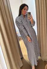 Collectors Club Donnie Dress Wide Blue Stripes