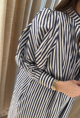 Collectors Club Donnie Dress Wide Blue Stripes