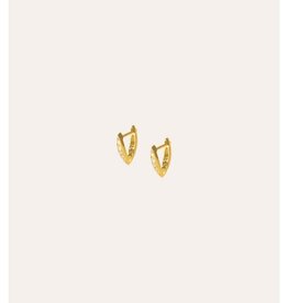 TamCode Berna Strass Earring Gold 14  mm per stuk