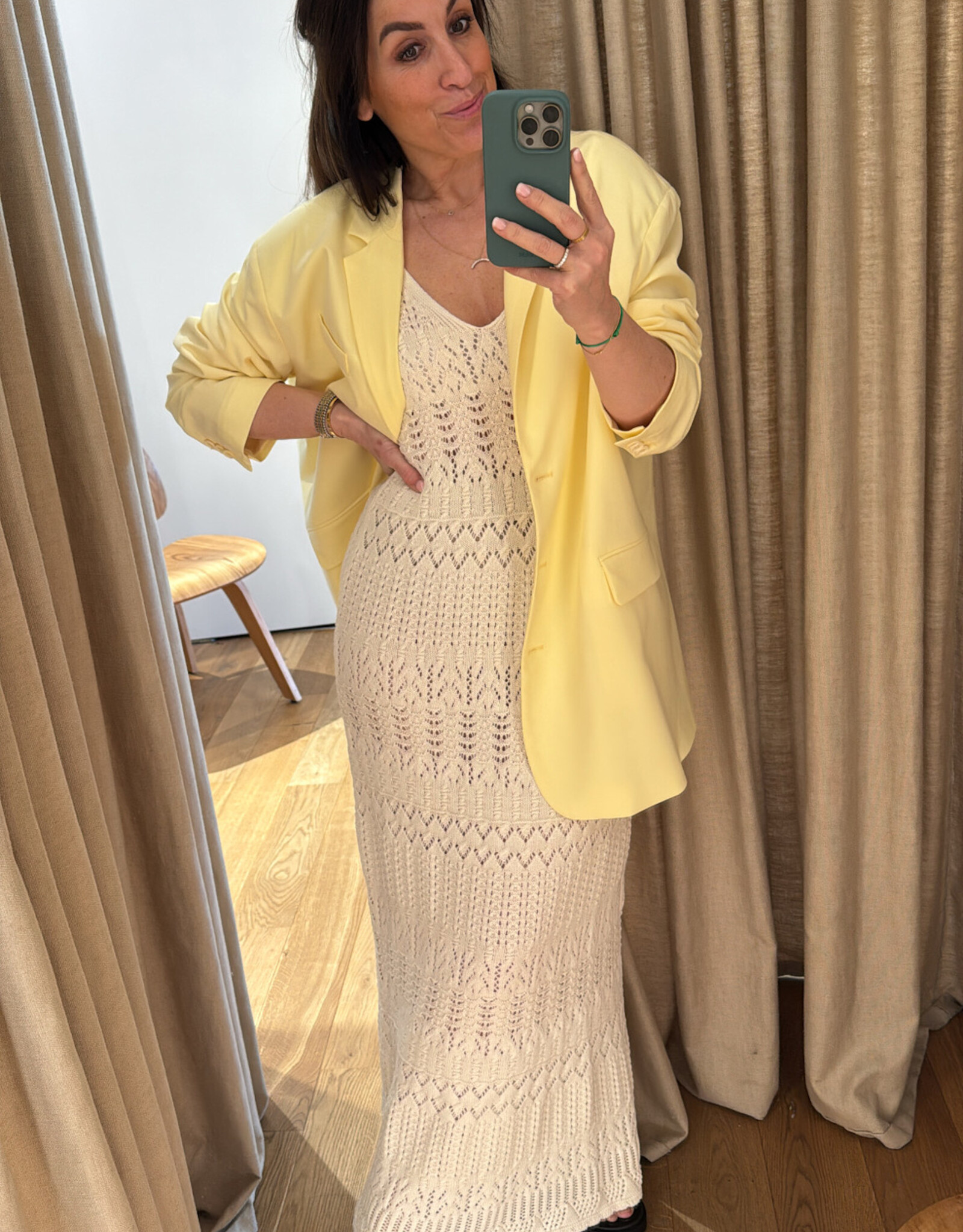 American Vintage Kabird Blazer Soft Yellow