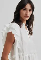 Second Female Terra Frill Top White