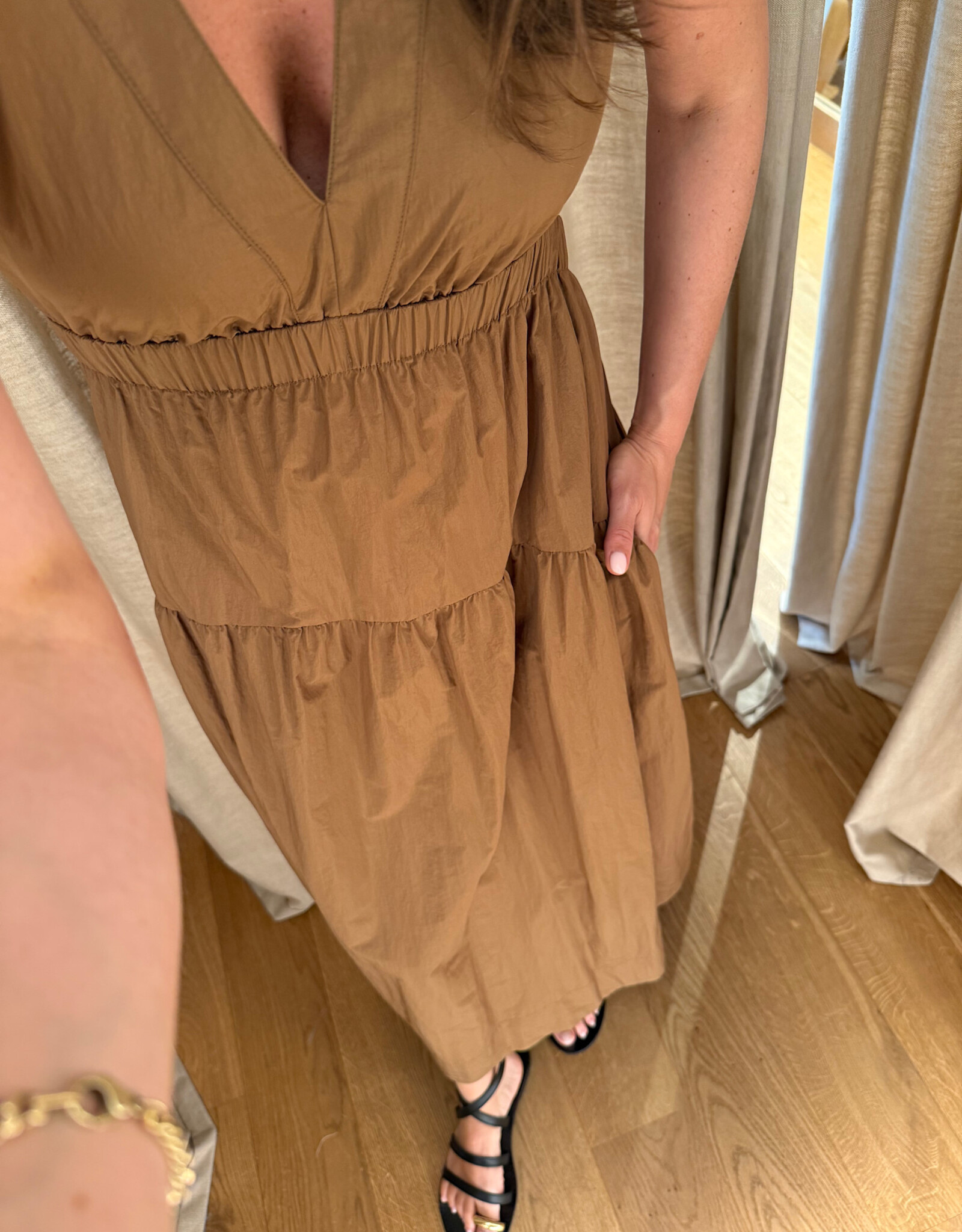 Rails Genevieve Dress Sepia