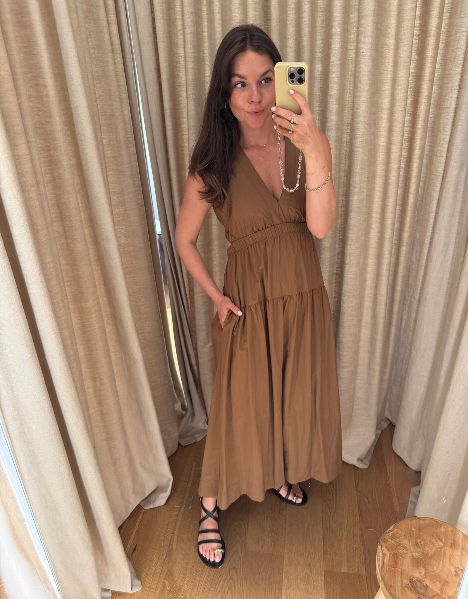 Rails Genevieve Dress Sepia