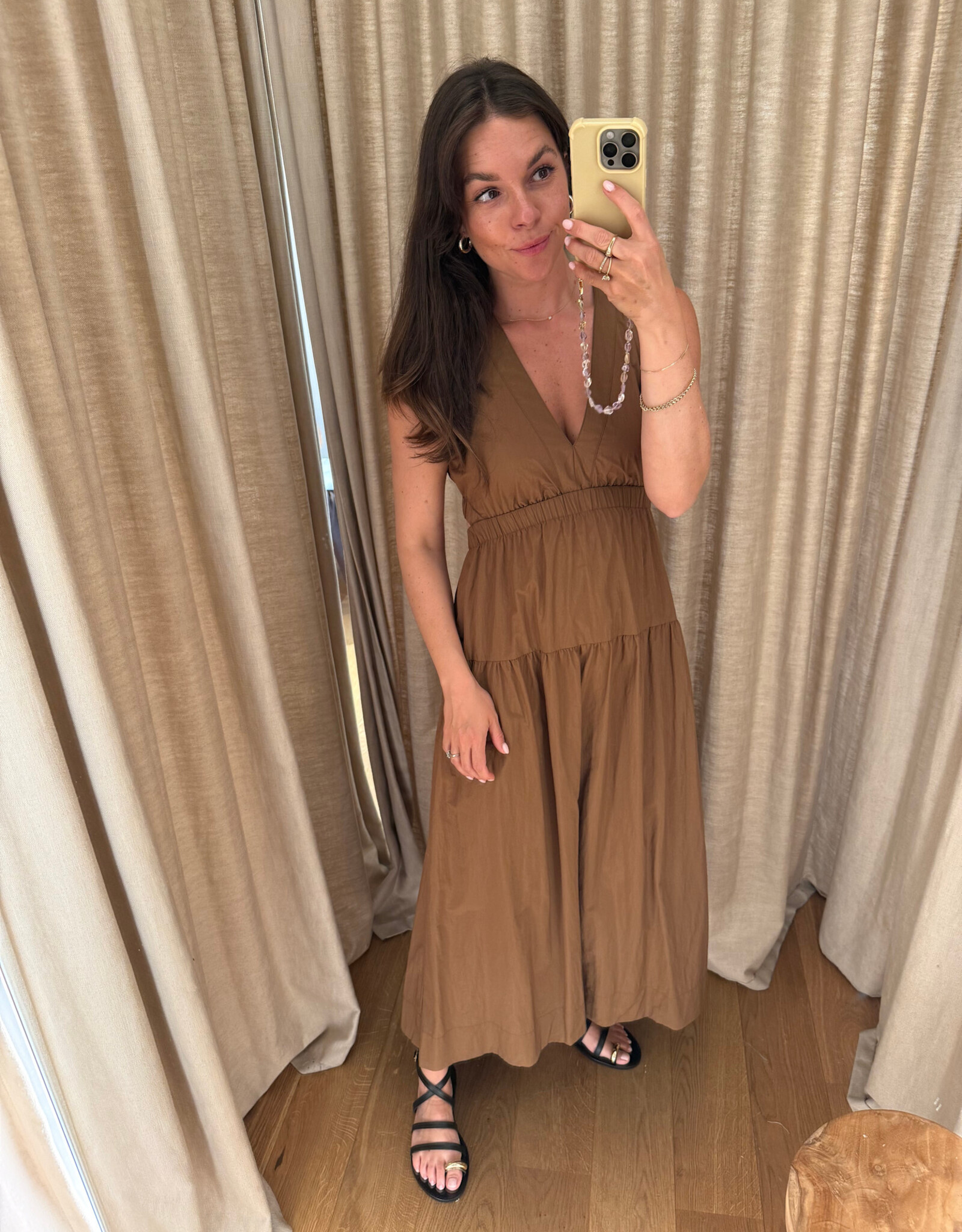 Rails Genevieve Dress Sepia