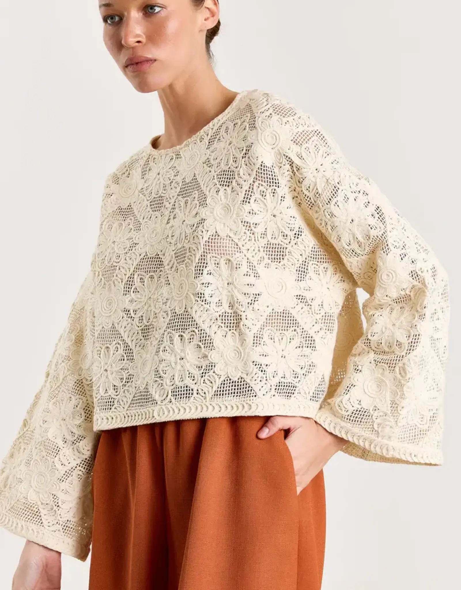 Studio Clique Caro Blouse Flower Macramé