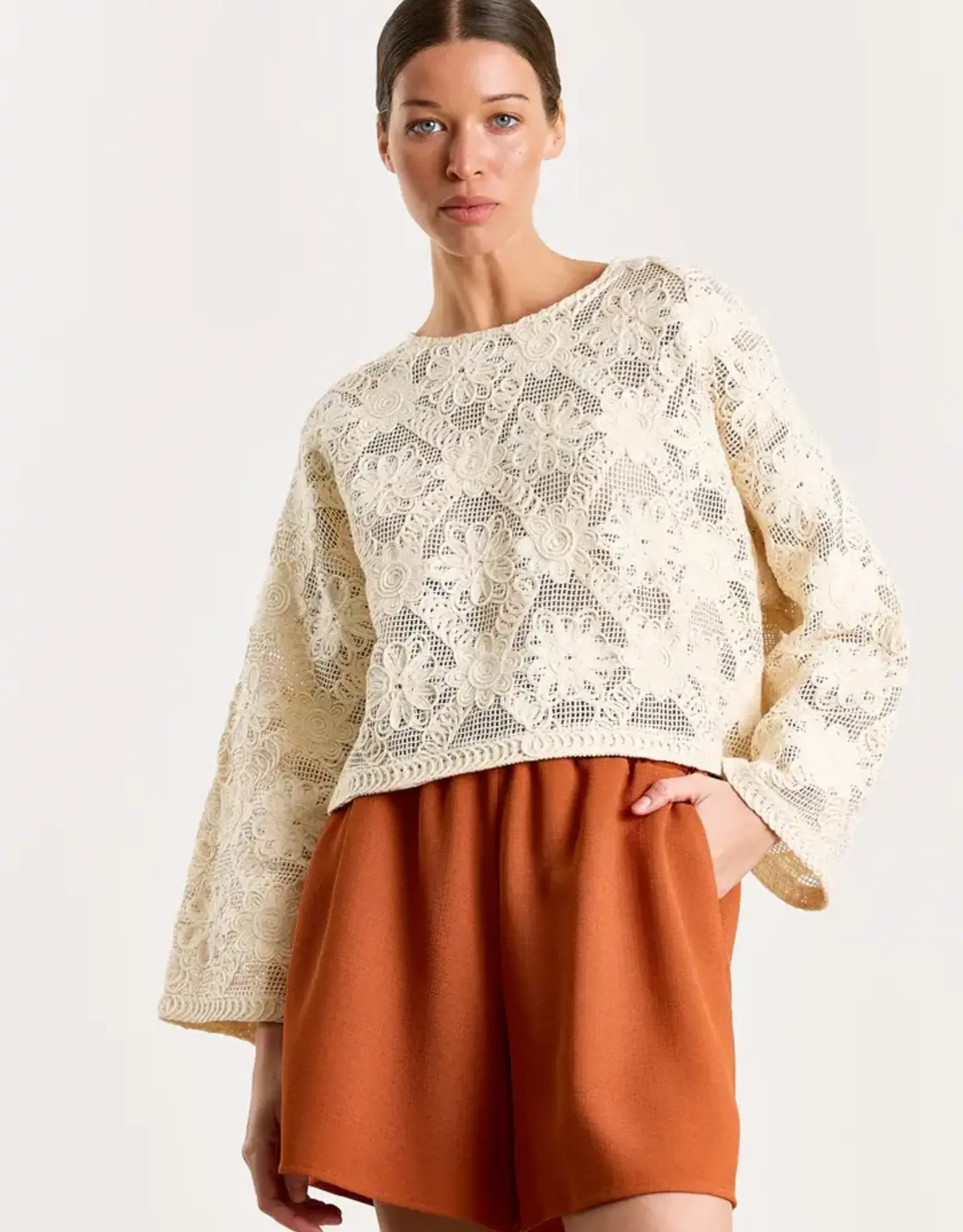 Studio Clique Caro Blouse Flower Macramé