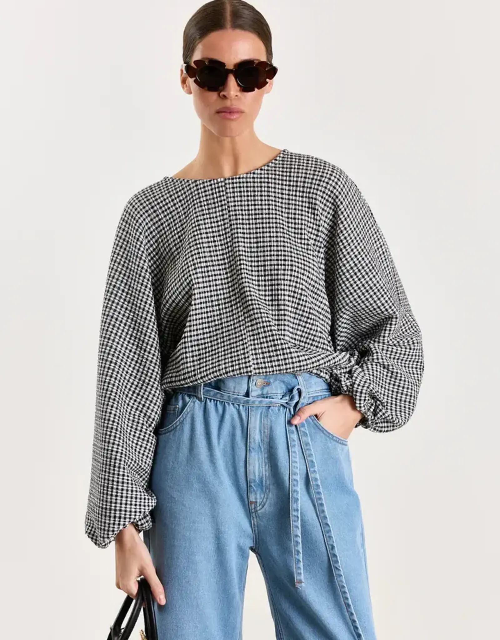 Studio Clique Cassie Blouse Black White