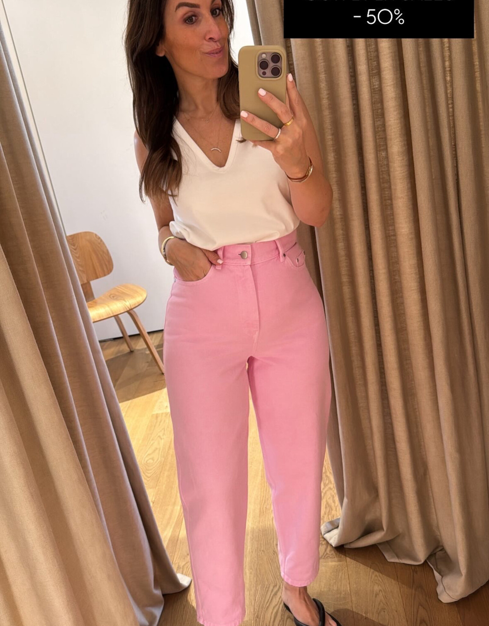 Collectors Club Paleo Jeans Pink
